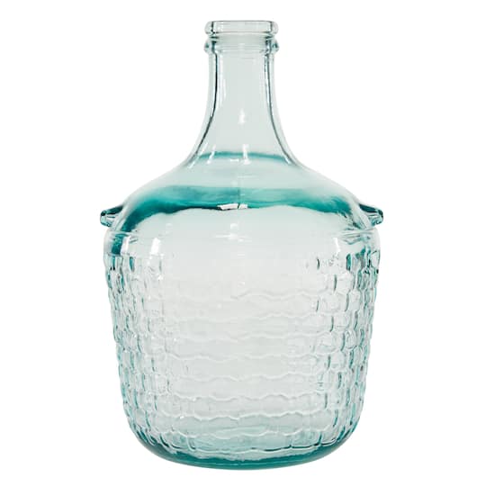 12" Clear Glass Farmhouse Vase